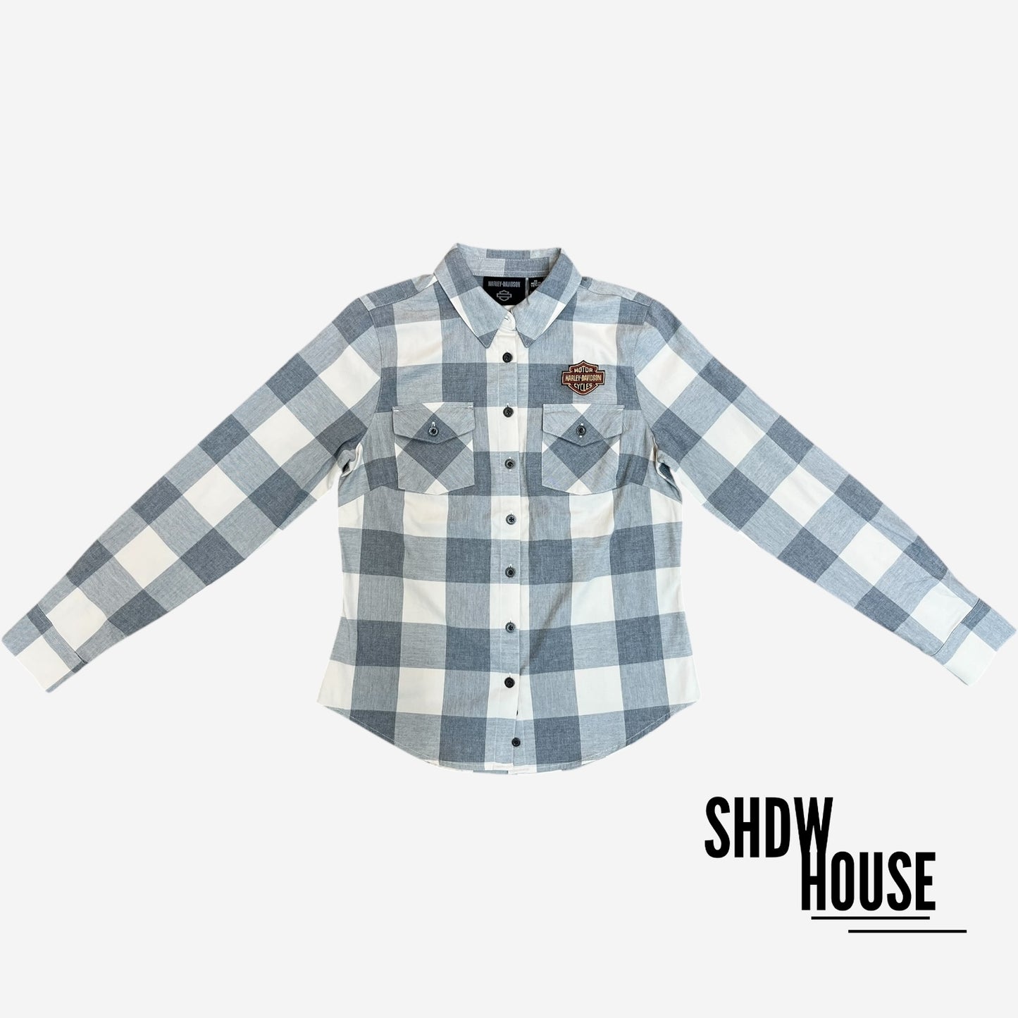 Harley Davidson Heritage Plaid    L/S in White