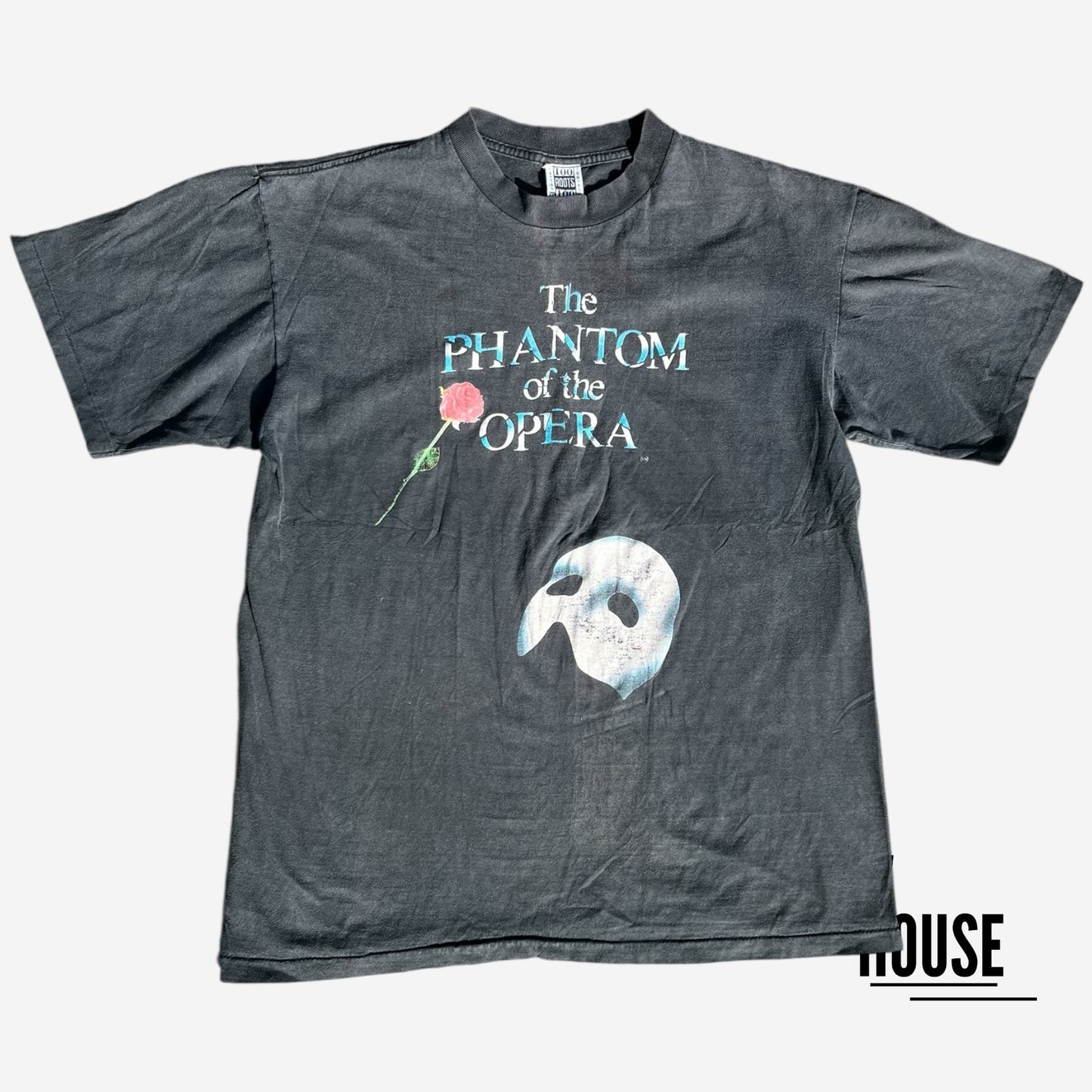 Phantom of The Opera Vintage Tee in Washed Black