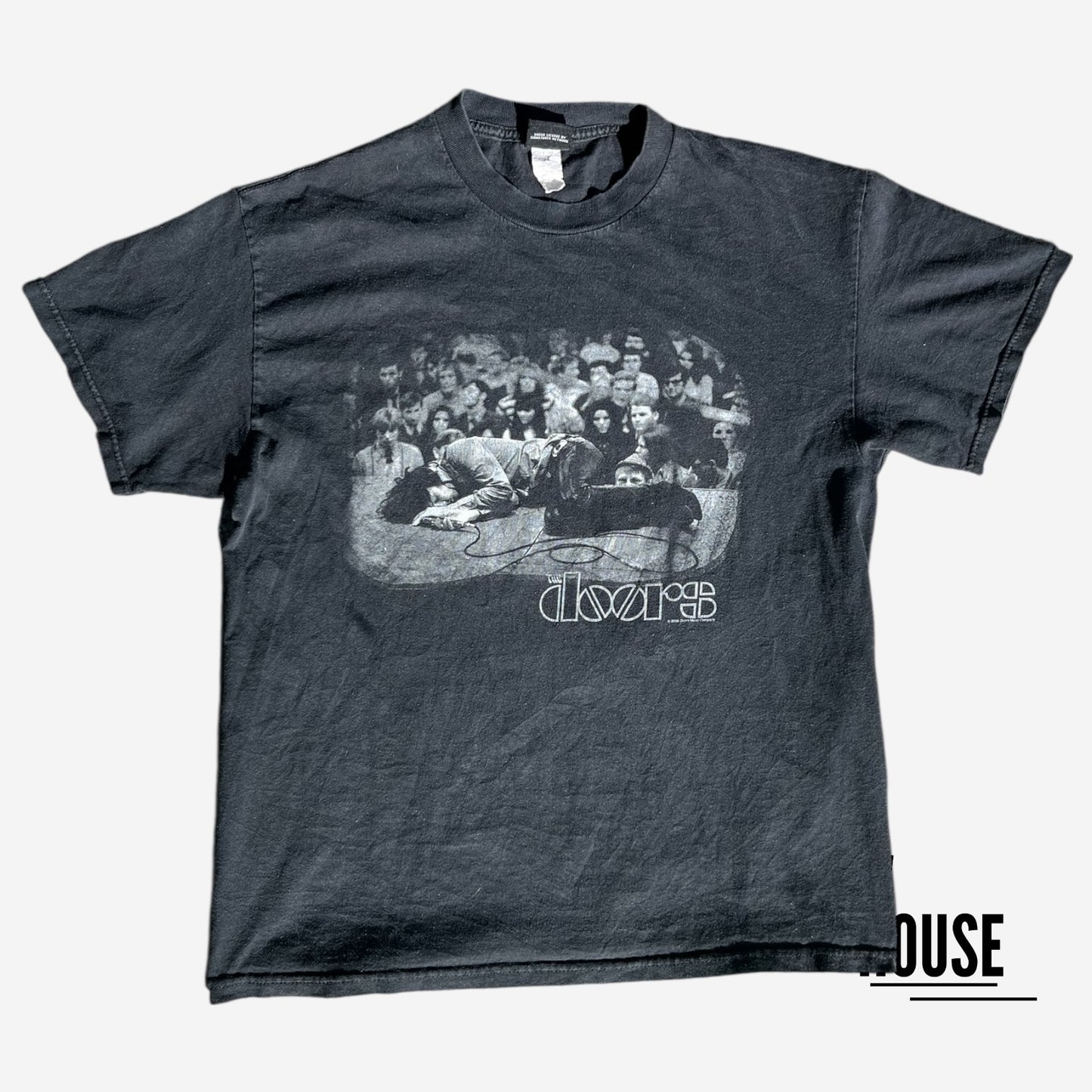 The Doors People are Strange Vintage Tee in Washed Black