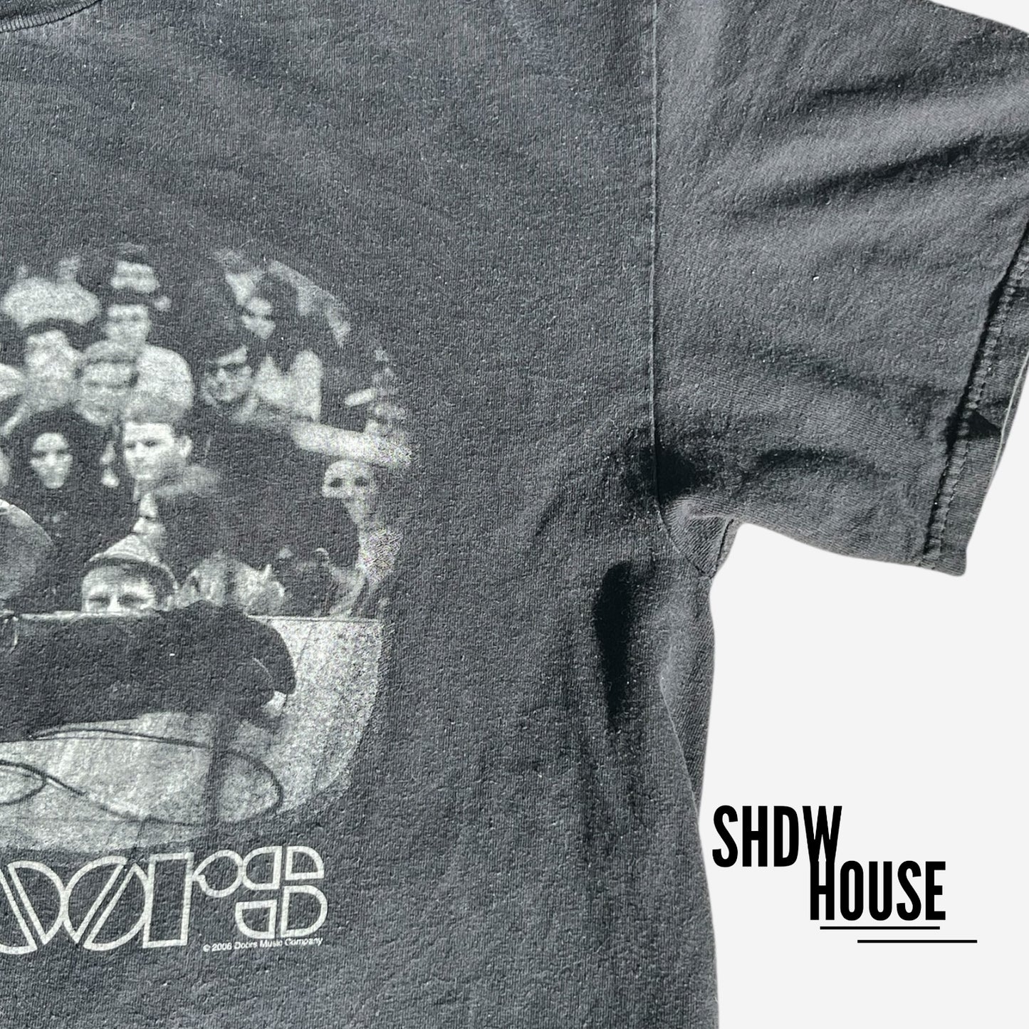 The Doors People are Strange Vintage Tee in Washed Black