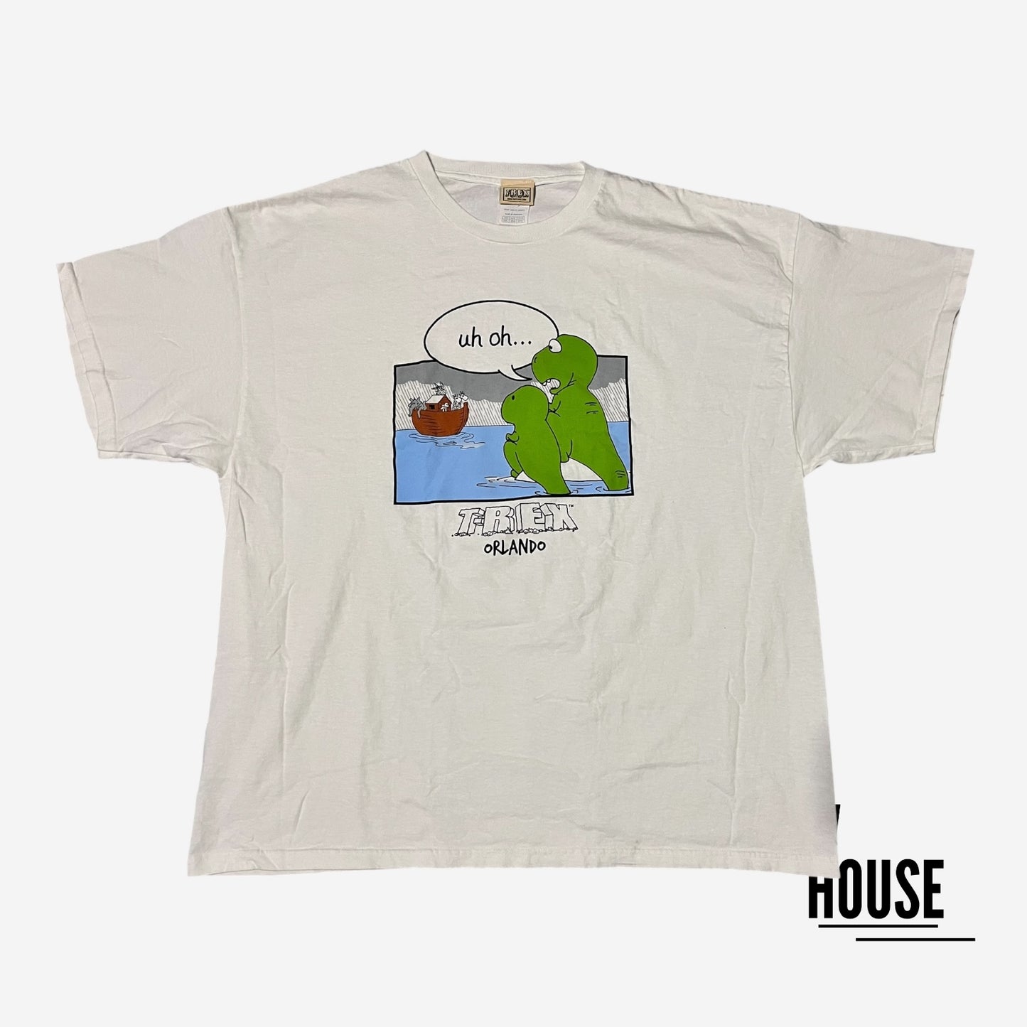 Planet Hollywood Vintage T-Rex Tee in White