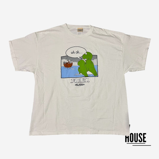 Planet Hollywood Vintage T-Rex Tee in White