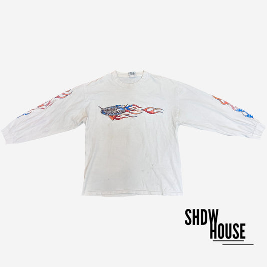 Harley Davidson Vintage L/S in White