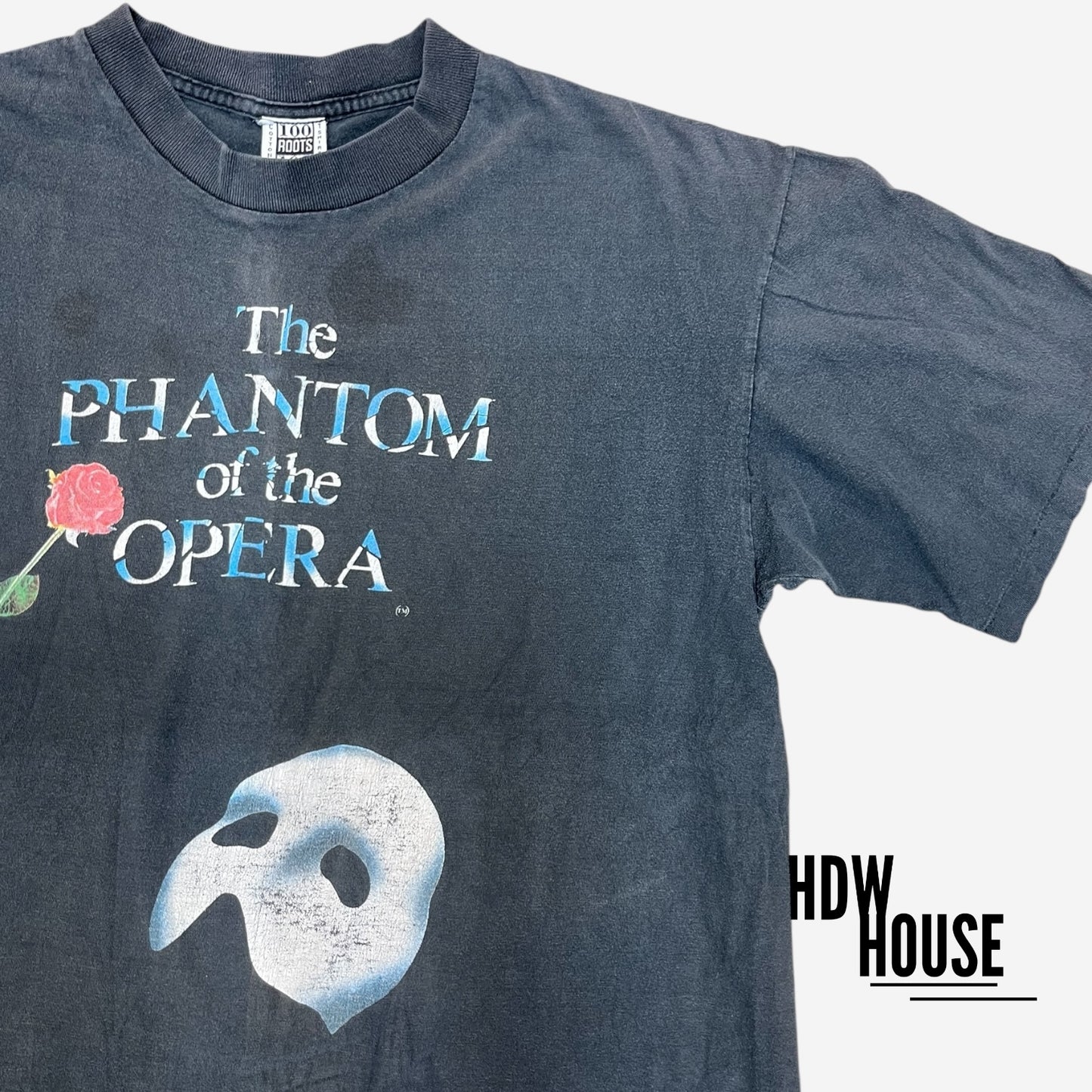 Phantom of The Opera Vintage Tee in Washed Black