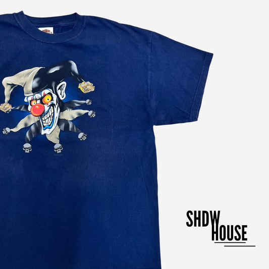 Harley Davidson ATL Exclusive Vintage Tee in Navy Blue