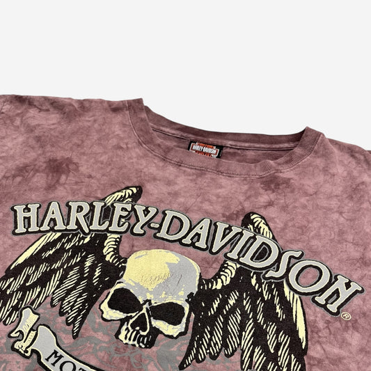 Harley Davidson Indiana Vintage 2004 Tee in Tie Dye Purple