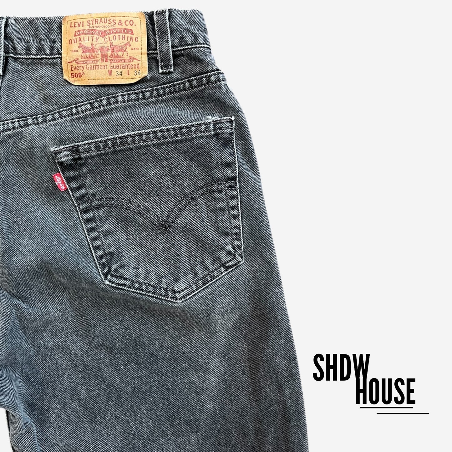 Levi Strauss & Co 505 Vintage Jeans in Washed Black