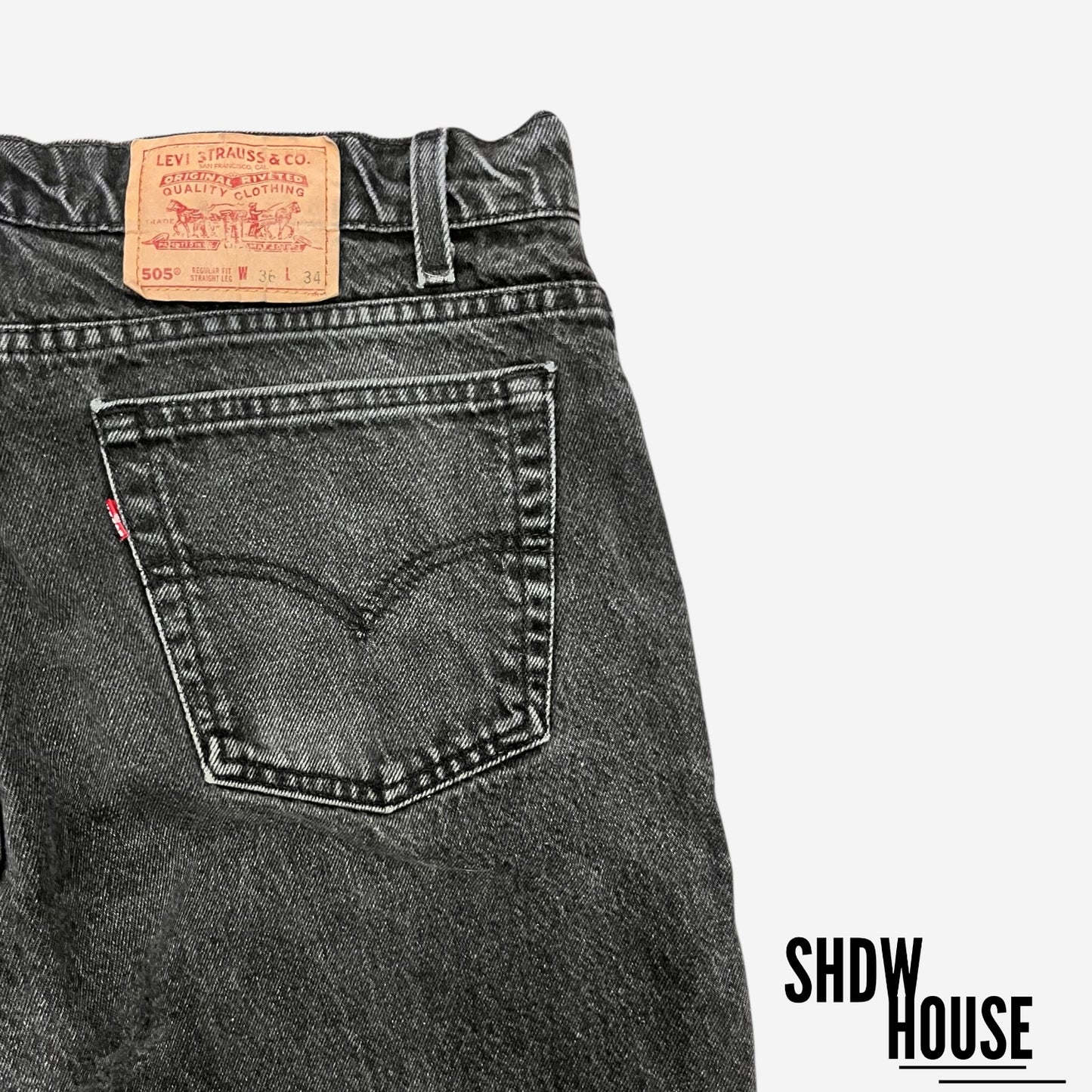 Levi Strauss & Co 505 Vintage Jeans in Dark Charcoal