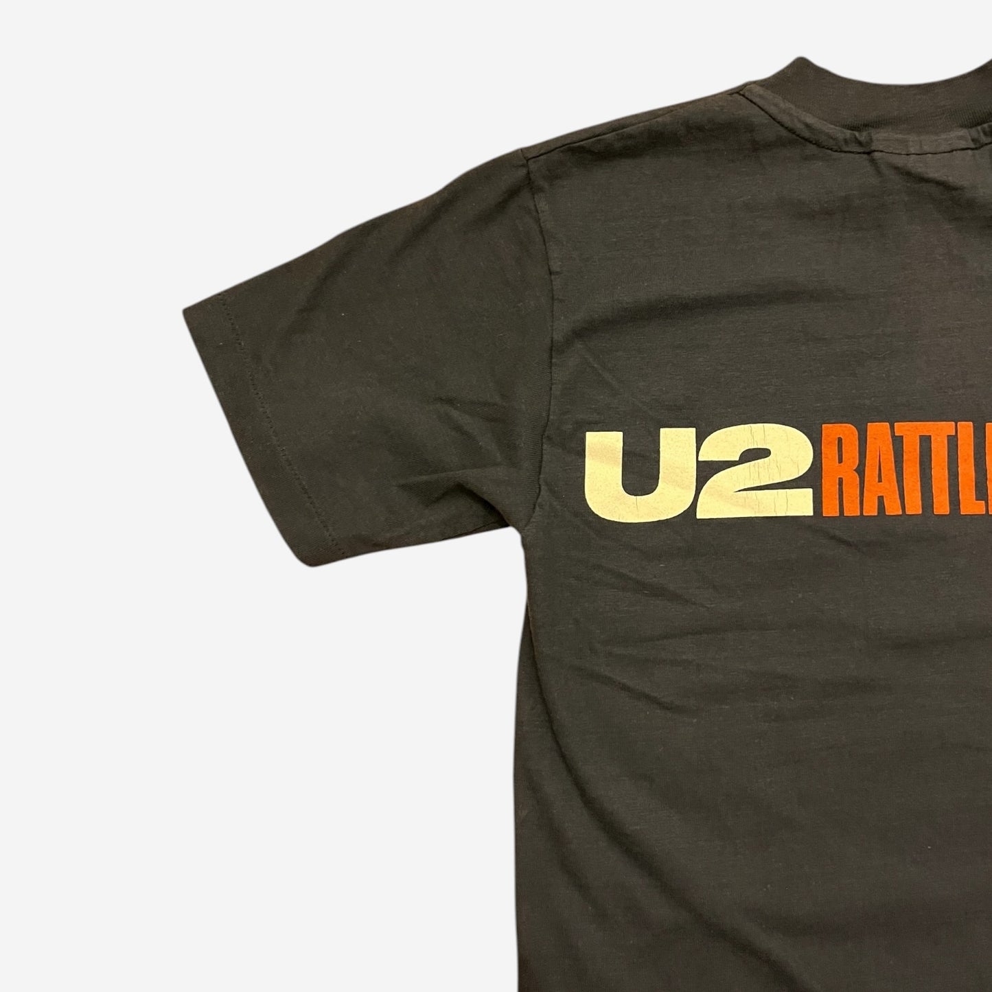 U2 Vintage Rattle and Hum 1988 Concert Tour Tee in Navy