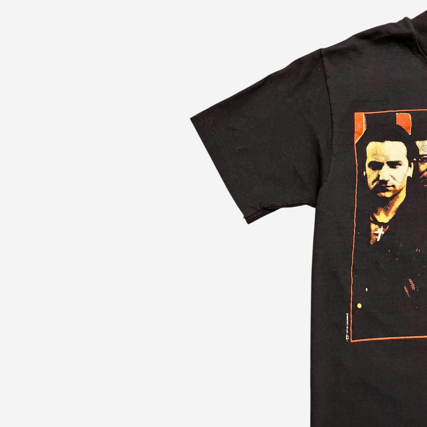 U2 Vintage Rattle and Hum 1988 Concert Tour Tee in Navy